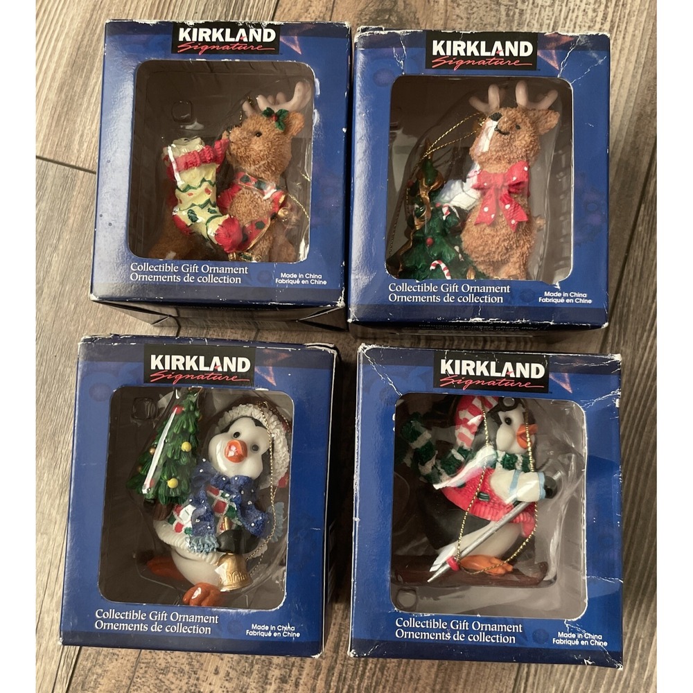 Kirkland's Signature Christmas Tree Collectible Ornaments Animal Characters